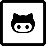 Github Rounded Border SVG Icon